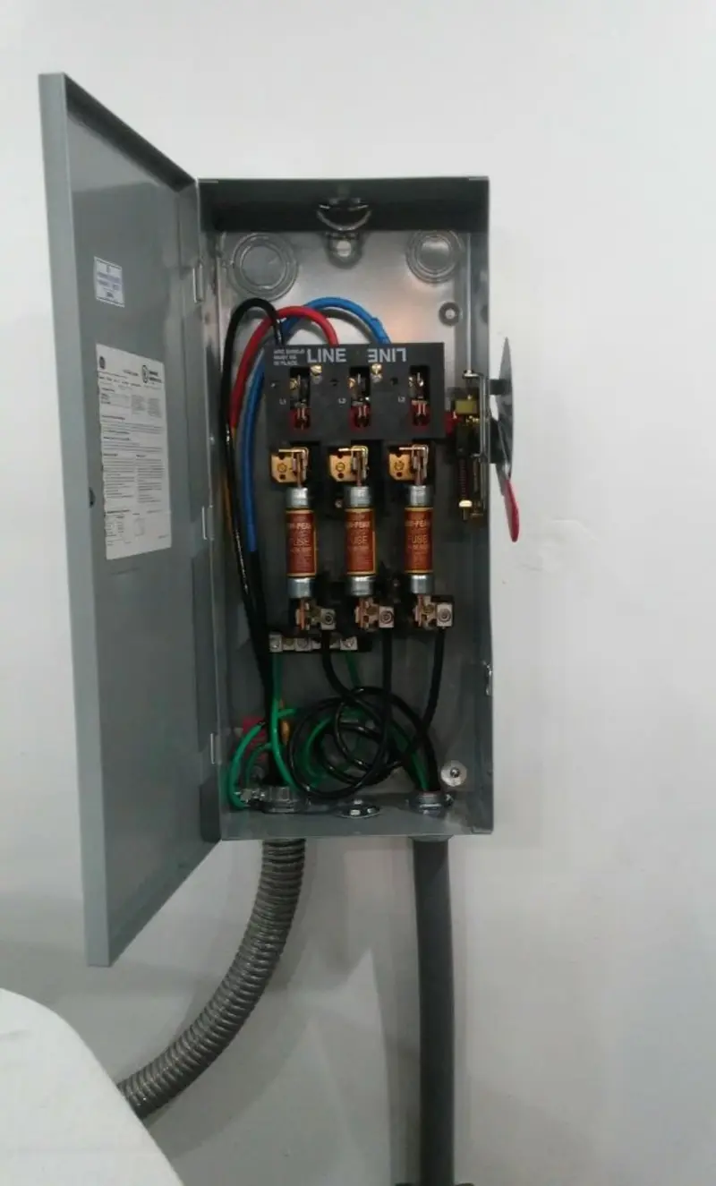 Three-phase disconnect switch installed for Electrical Wiring & Rewiring in Bensalem